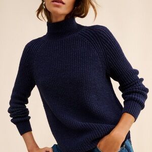Anthropologie Maeve Knit Turtleneck Tunic Sweater